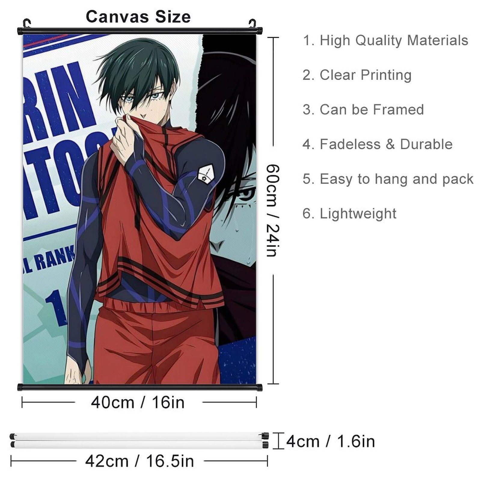 Amazon.co.jp: Blue Rock Rin Itoshi Poster Wall Hanging